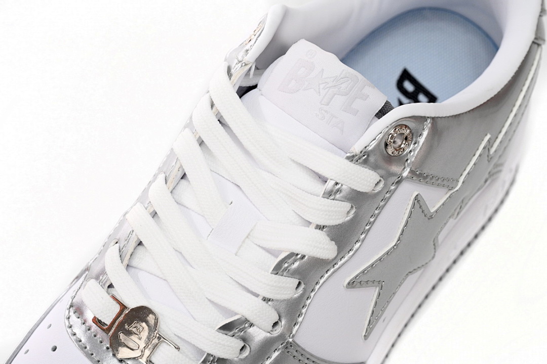  A Bathing Ape Bape Sta Low Silver 1H73 191 921