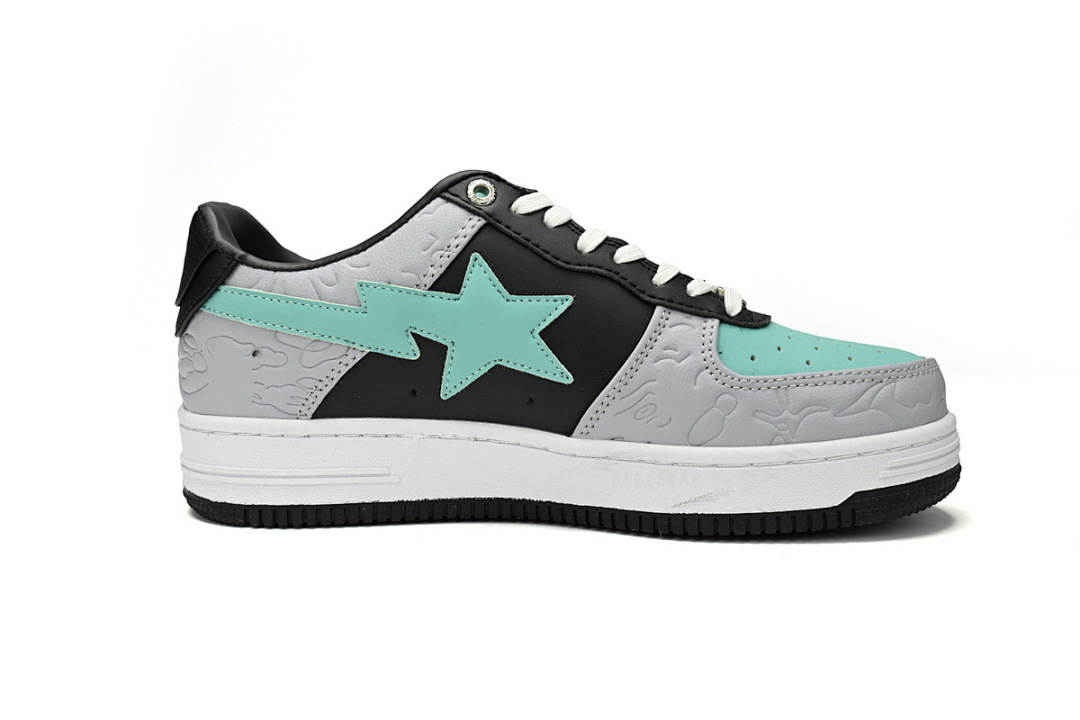 A Bathing Ape Bape Sta Low Grey Black Green 1H70-191-002 