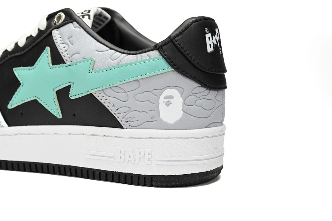 A Bathing Ape Bape Sta Low Grey Black Green 1H70-191-002 