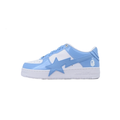 A BATHING APE BAPE STA Low Carolina Blue & White  OZXSHMX91310N 01