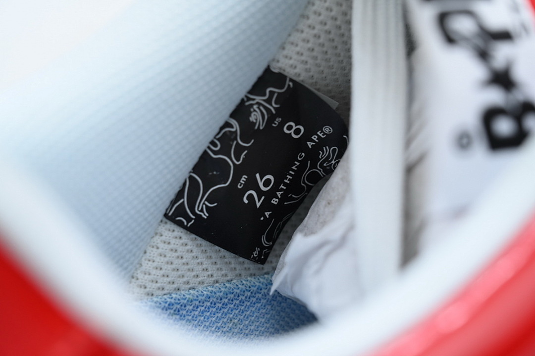 A BATHING APE Bapesta Red Blue 1I73-191-916 