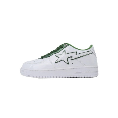 A BATHING APE Bapesta White Green 1J30-191-017 01