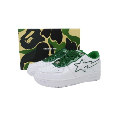 A BATHING APE Bapesta White Green 1J30-191-017 02