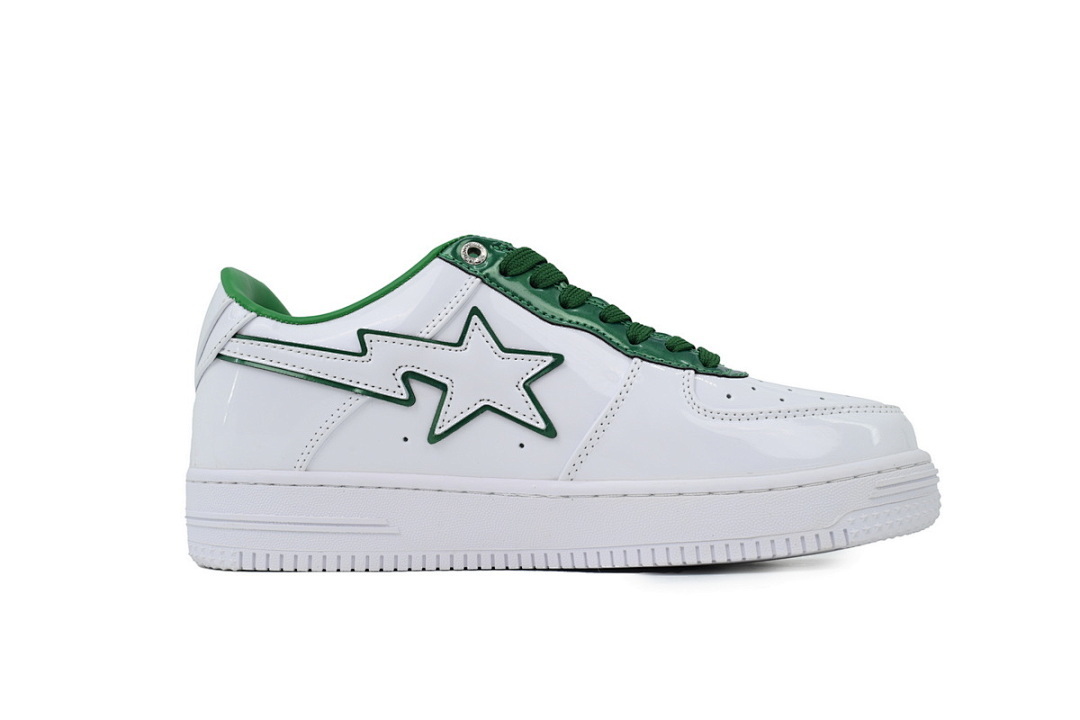 A BATHING APE Bapesta White Green 1J30-191-017