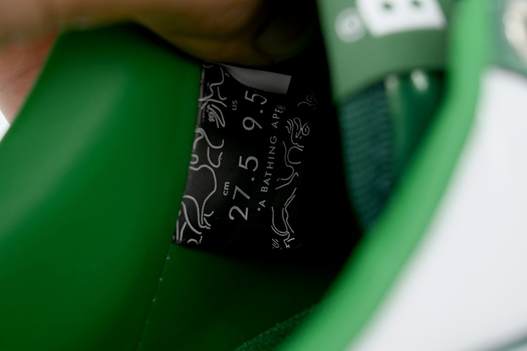 A BATHING APE Bapesta White Green 1J30-191-017