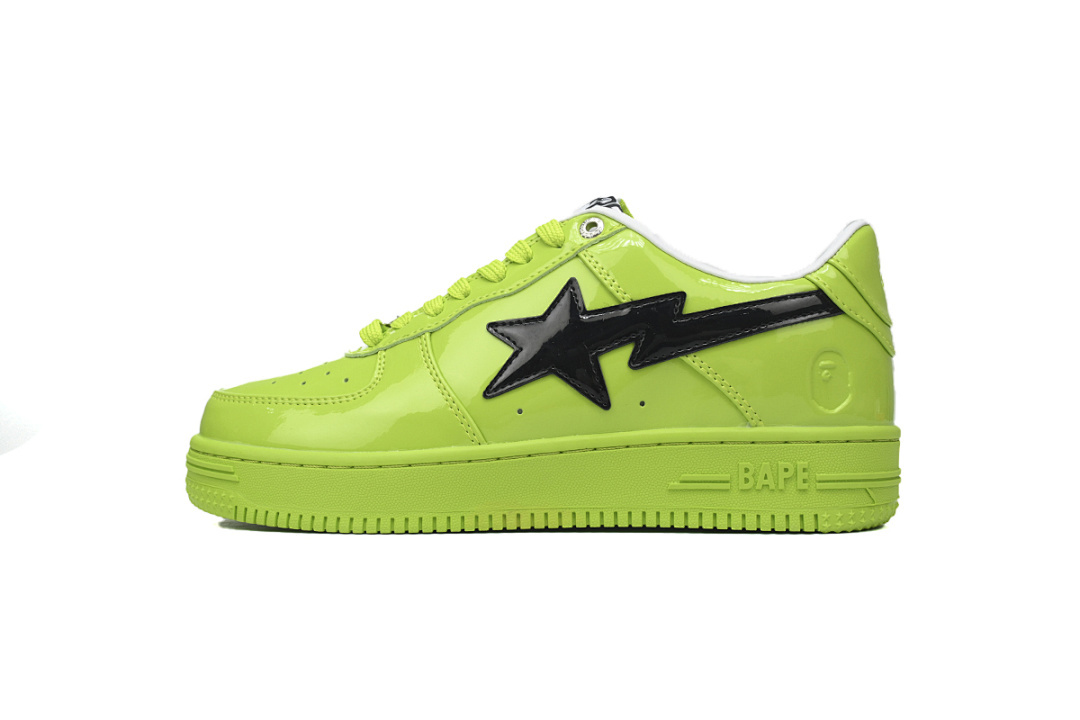 A BATHING APE Bapesta Fluorescent Green 1H70-101-001