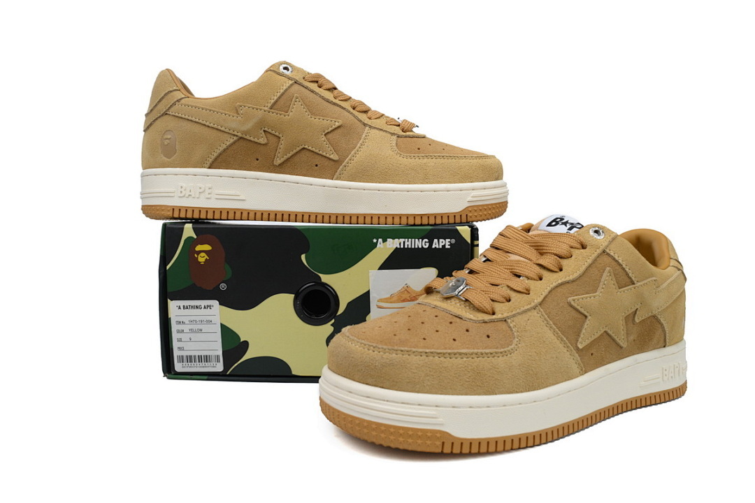 A BATHING APE Bapesta Tan Suede 1H70-191-004