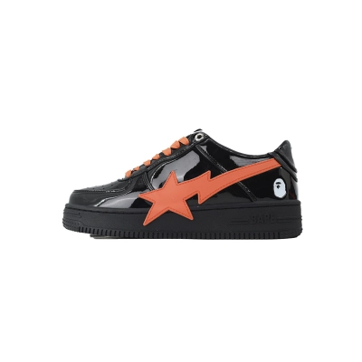 A  BATHING APE Black Tangerine Red Big Star OZX8HMX 91315M 01