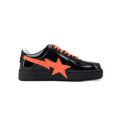 A  BATHING APE Black Tangerine Red Big Star OZX8HMX 91315M 02