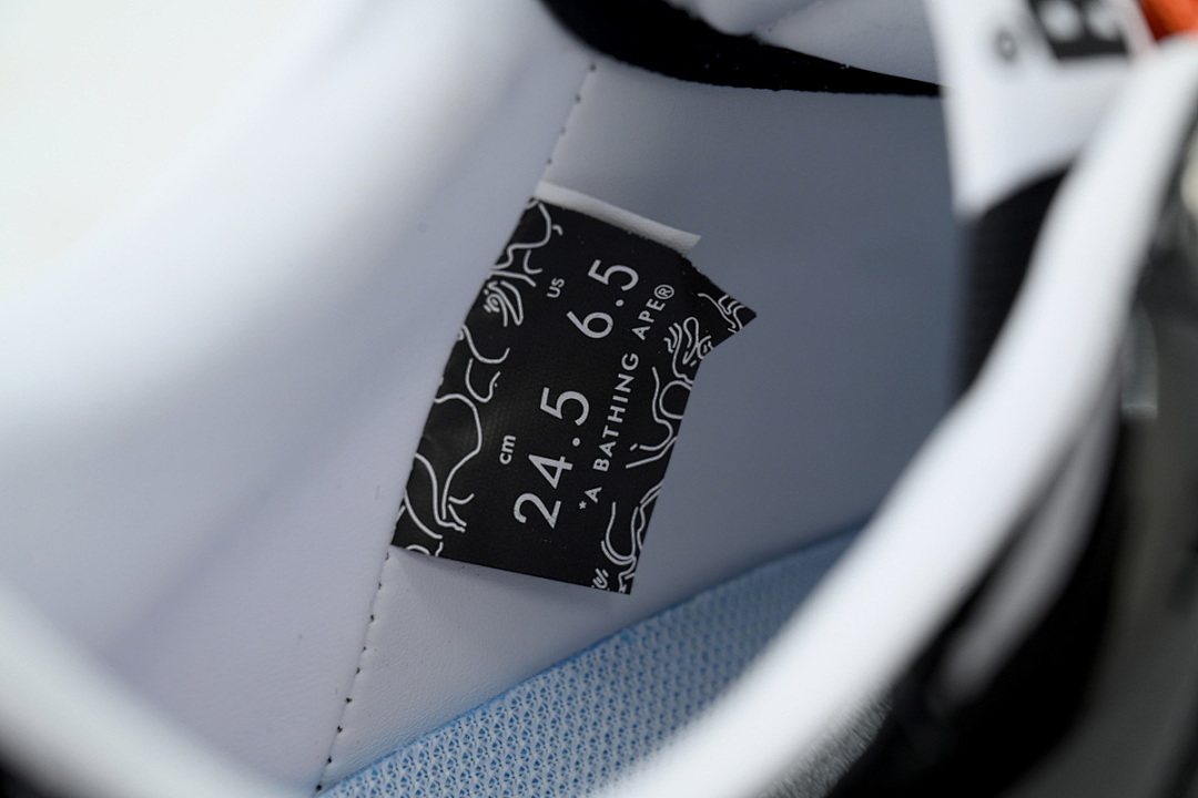 A  BATHING APE Black Tangerine Red Big Star OZX8HMX 91315M