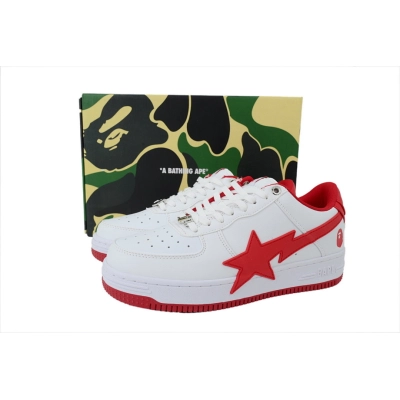 A BATHING APE Red And White Big Star OZXSHMX 91314M  02