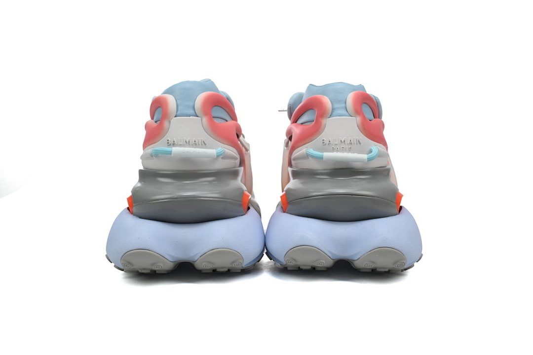 FC God Batch BALMAIN Multikolor Buty sportowe Grey Blue Red  YM1VJ309 