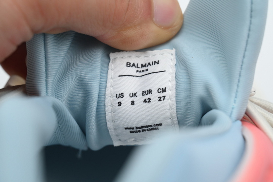 FC God Batch BALMAIN Multikolor Buty sportowe Grey Blue Red  YM1VJ309 