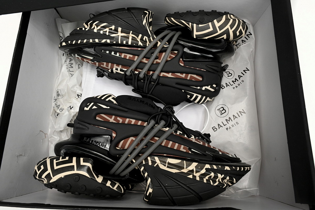 FC God Batch BALMAIN Multikolor Buty sportowe Lattice YM1VJ309