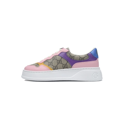 FC God Batch Gucci GG Supreme Canvas Pink Purple Low-Top 01