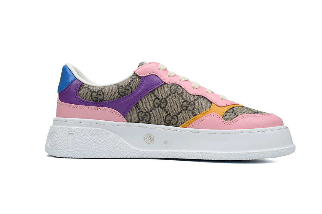FC God Batch Gucci GG Supreme Canvas Pink Purple Low-Top