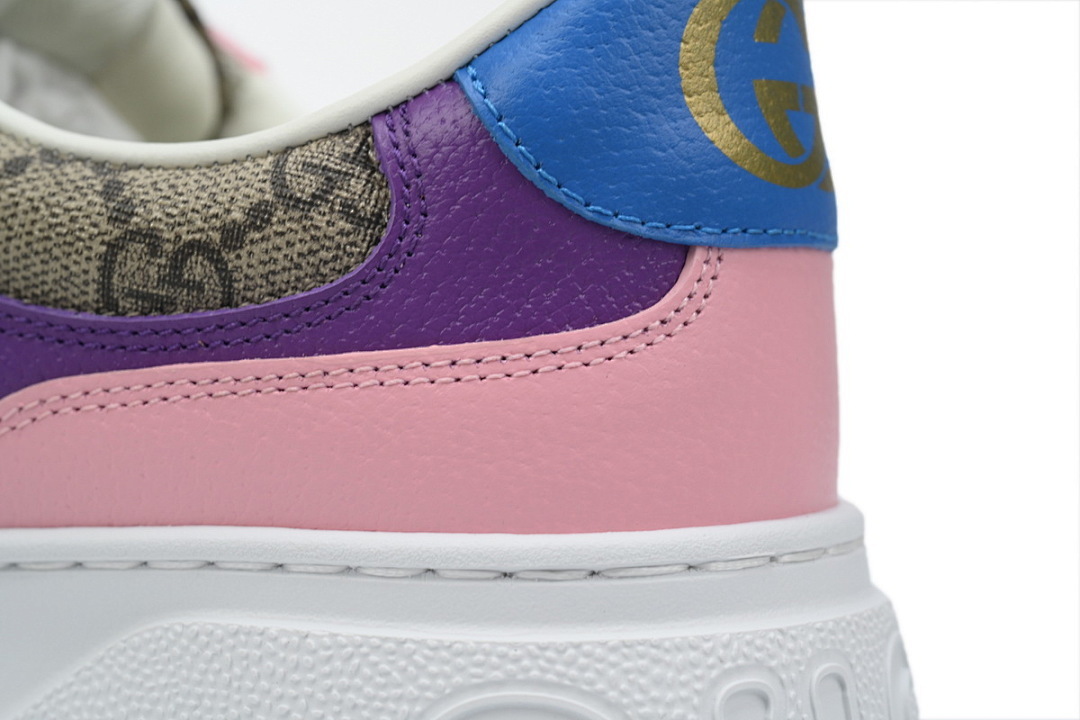FC God Batch Gucci GG Supreme Canvas Pink Purple Low-Top