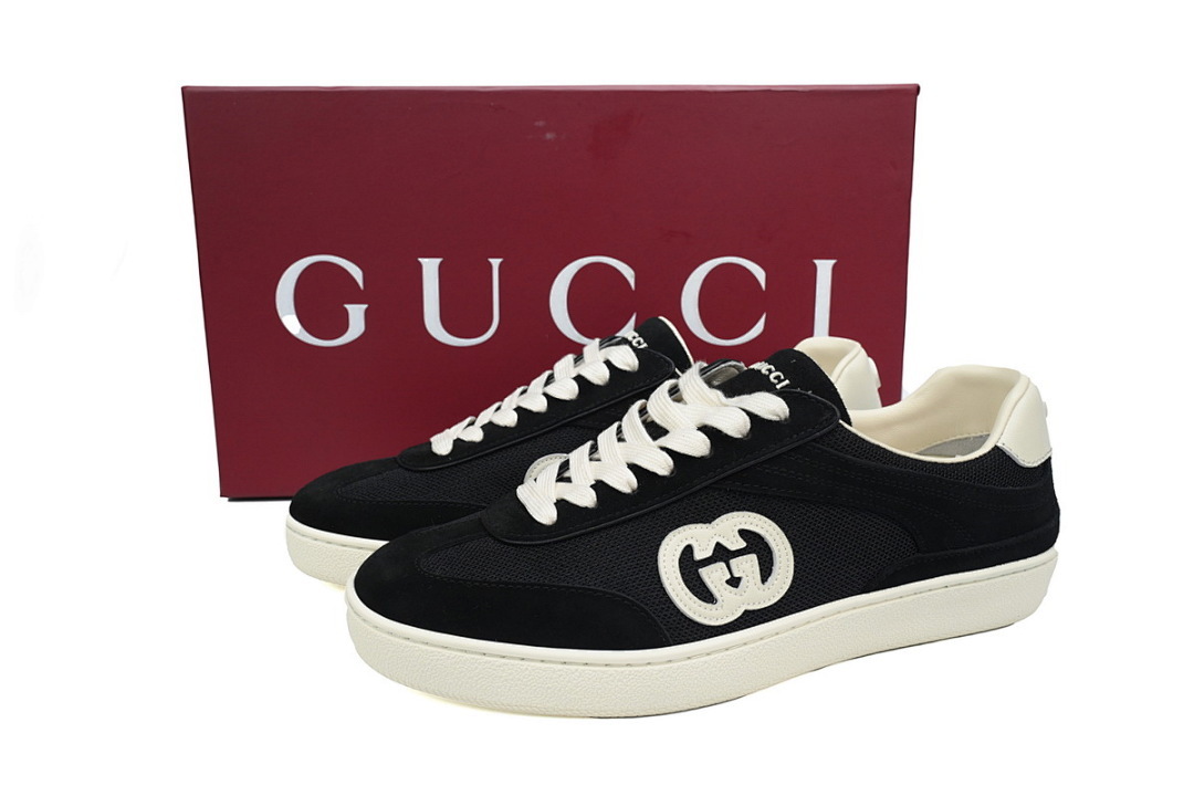 FC God Batch Gucci Black Interlocking G Low-Top