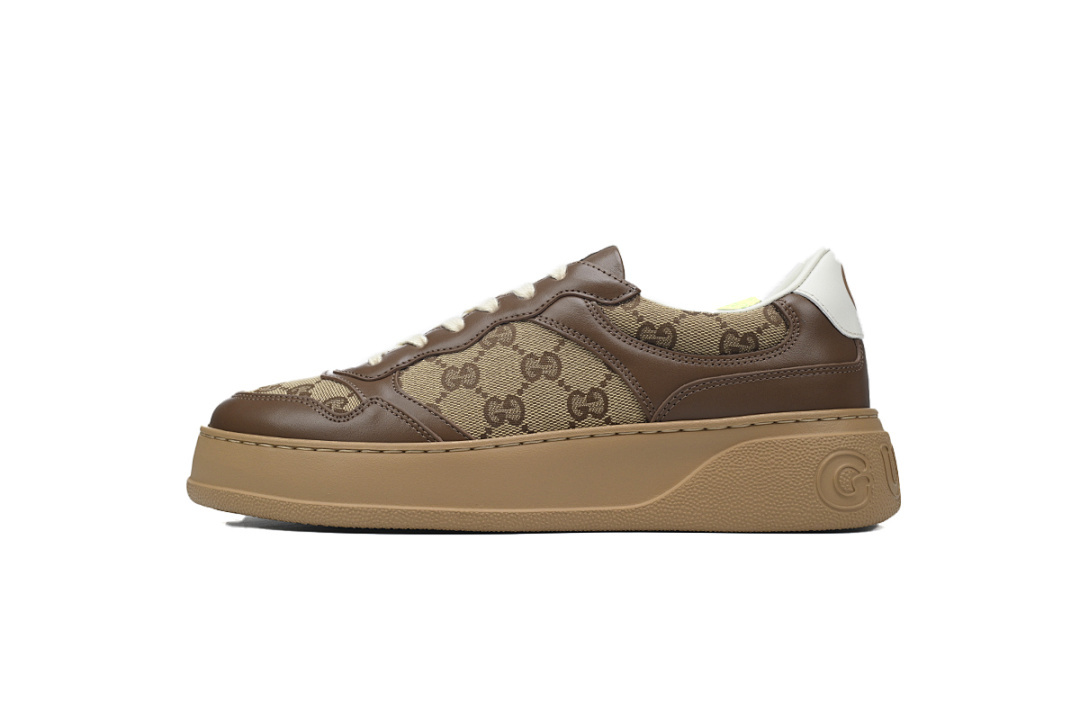 FC God Batch Gucci Brown Leather & GG Canvas Platform