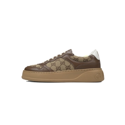 FC God Batch Gucci Brown Leather & GG Canvas Platform 01