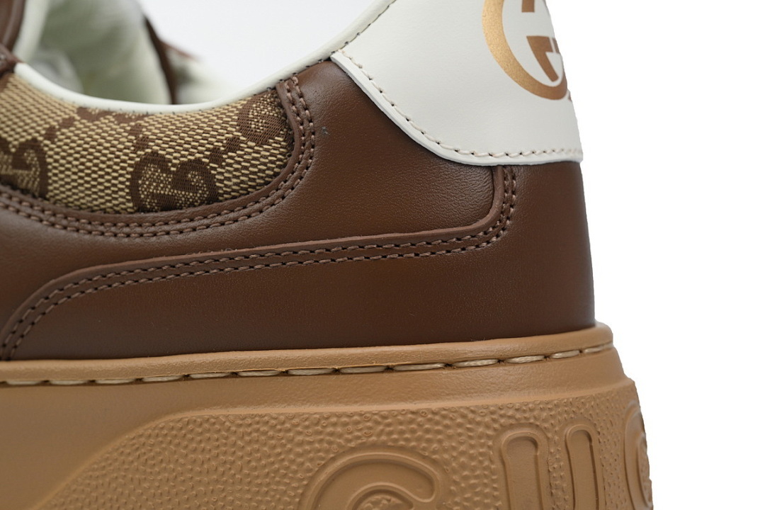 FC God Batch Gucci Brown Leather & GG Canvas Platform