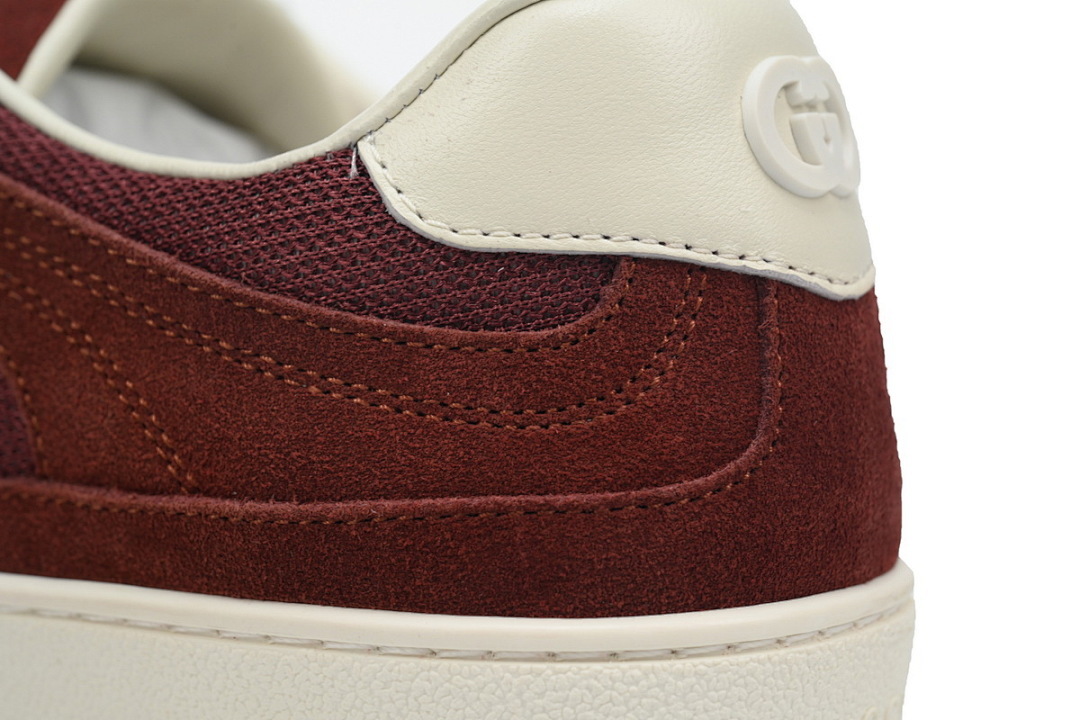 FC God Batch Gucci Burgundy Interlocking G Low-Top