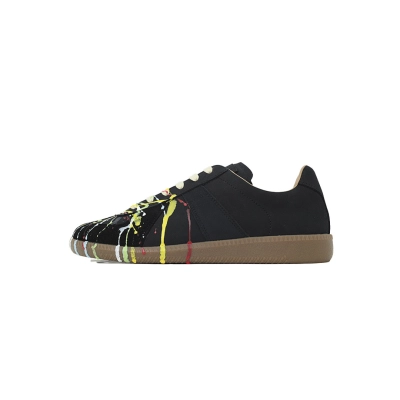 FC God Maison Margiela Black Paint Sneakers 01