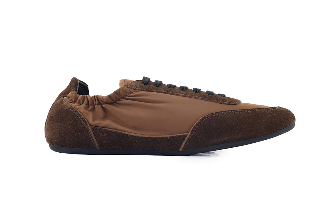 FC God Batch Prada Brown Low-Top Lace-Up