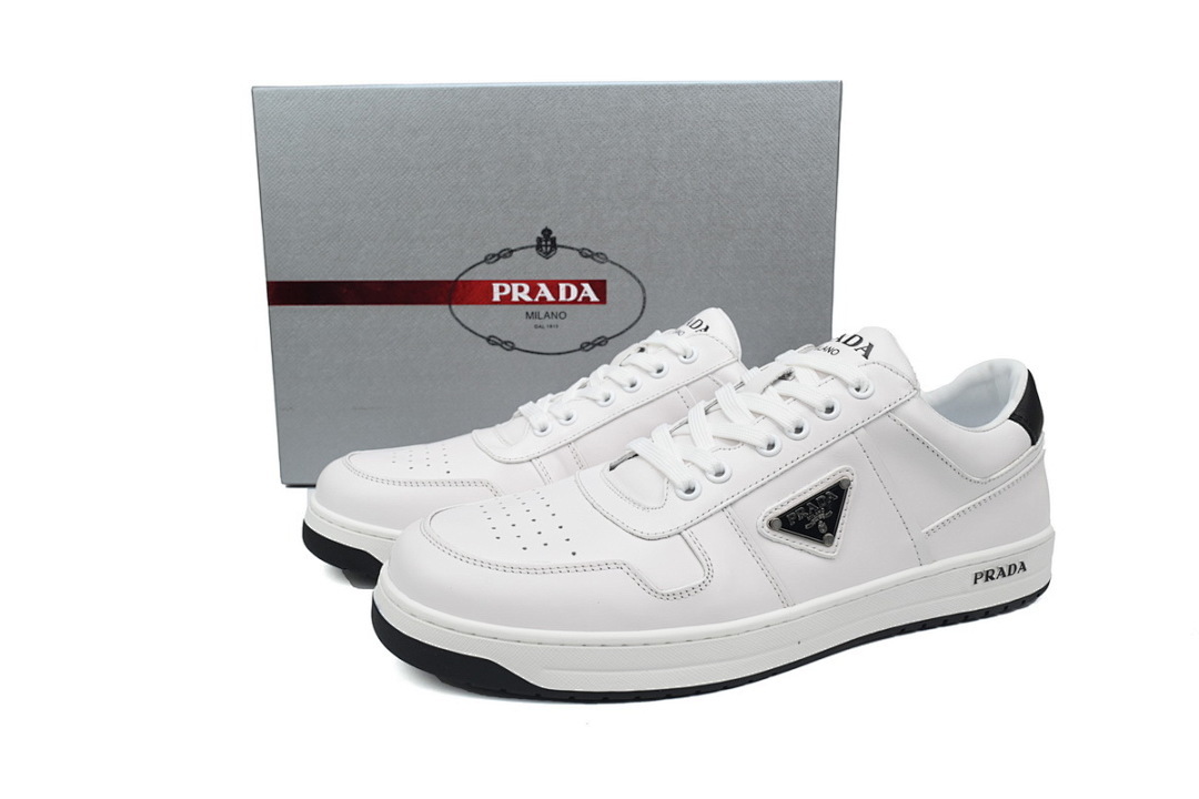 FC God Batch Prada Triangle Logo White & Black 