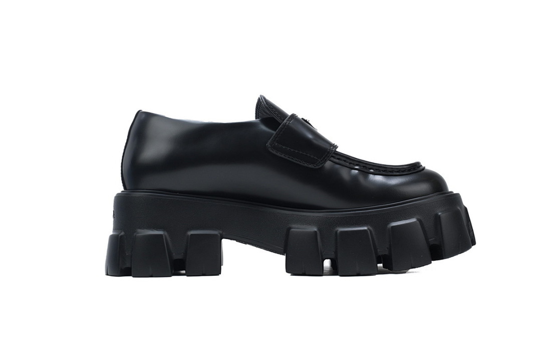 FC God Batch Prada Black Monolith Platform Loafers