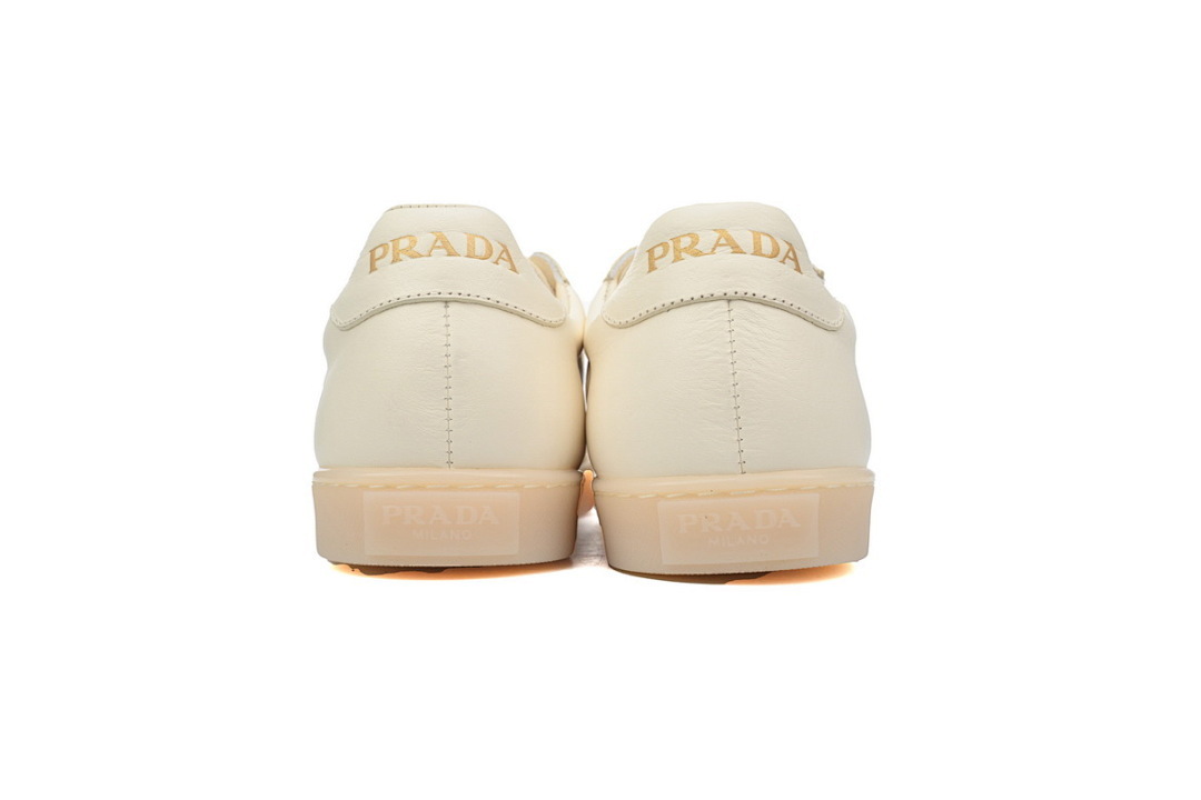 FC God Batch Prada Downtown Low Sneakers Rice White