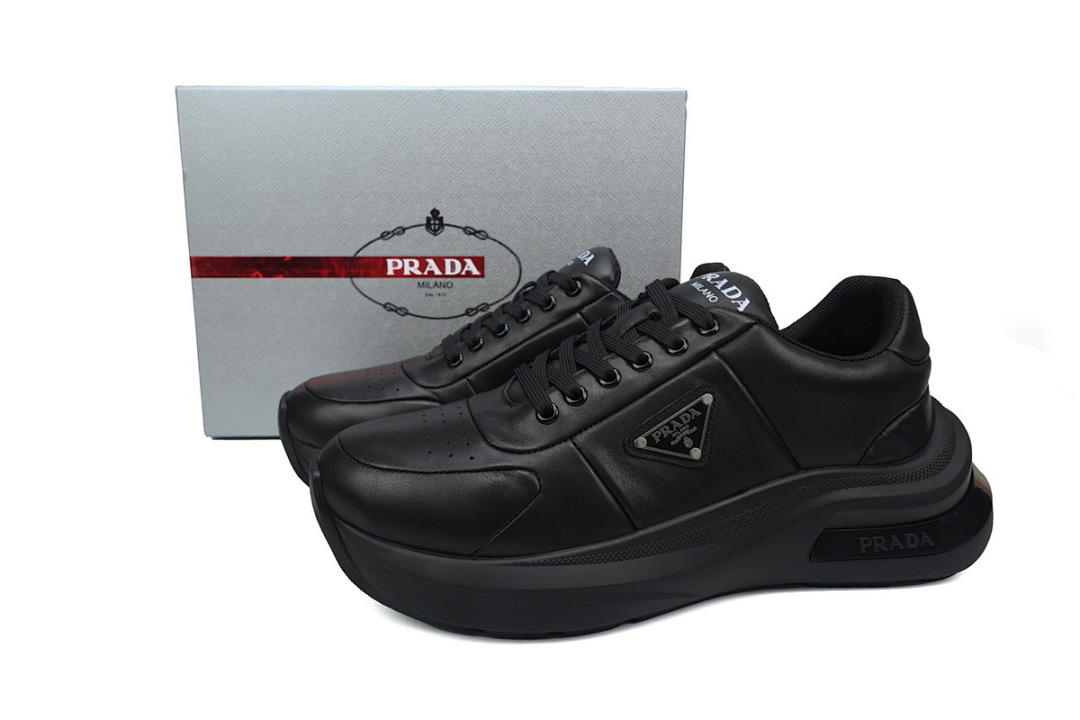 FC God Batch Prada Black Leather Chunky