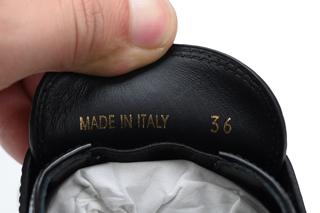 FC God Batch Prada Black Leather Platform Loafers