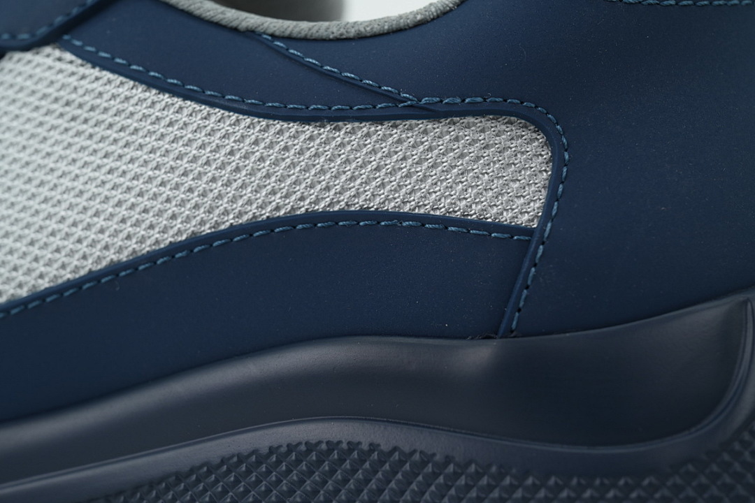 FC God Batch Prada Navy Blue Leather & Mesh 