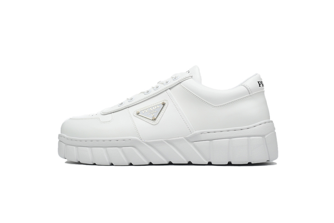 FC God Batch Prada White Tread Sole Low-Top