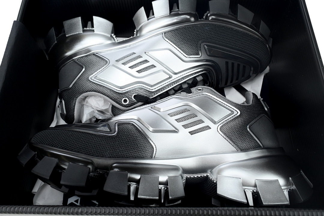 FC God Batch Prada Sneakers Black Gray White