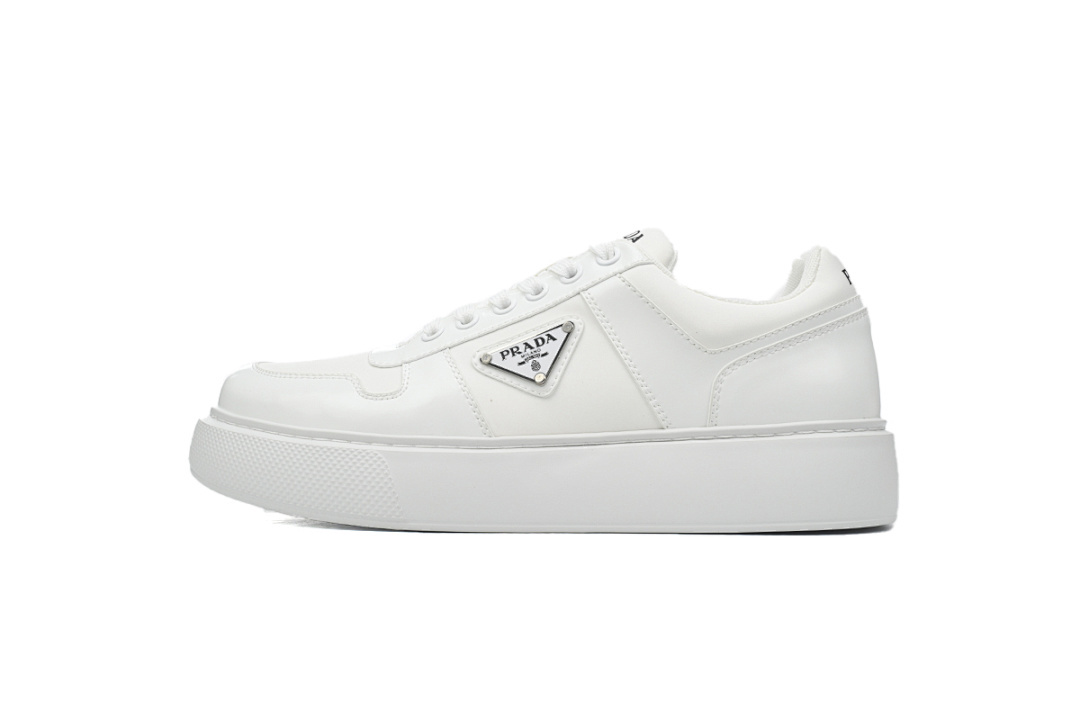 FC God Batch Prada White Leather Low-Top