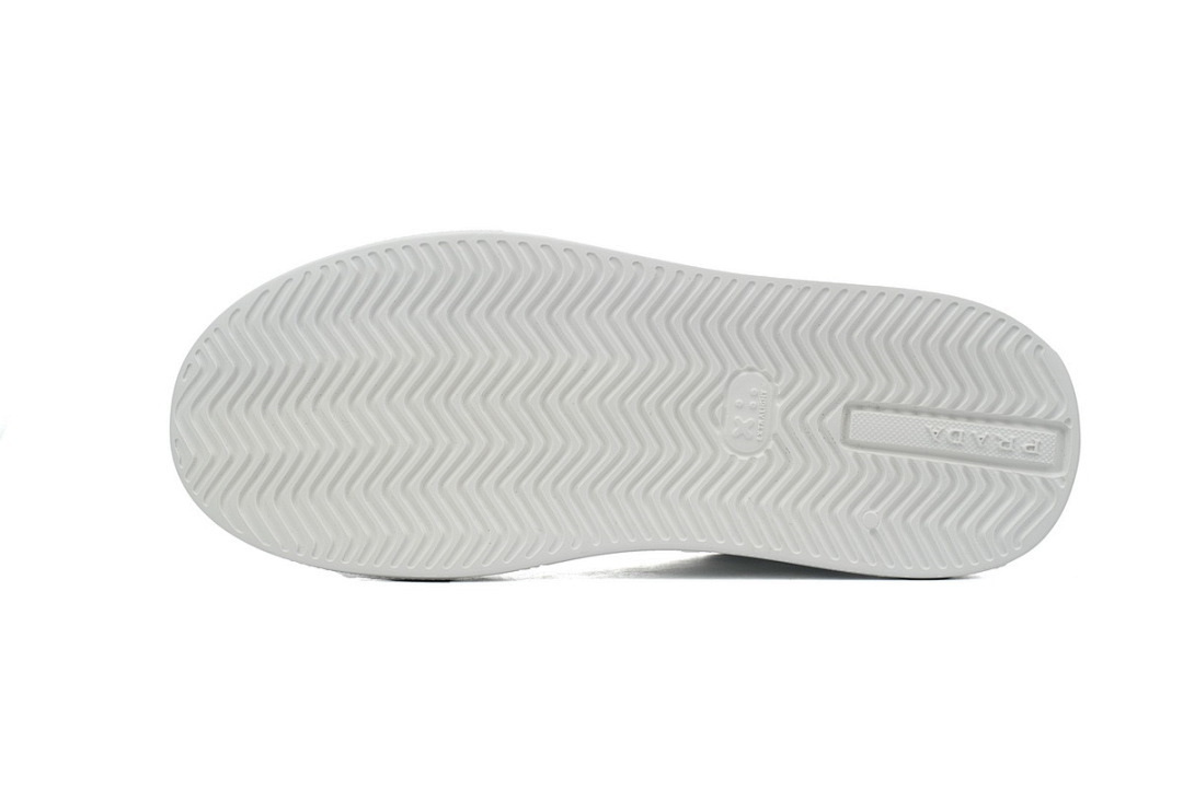 FC God Batch Prada White Leather Low-Top