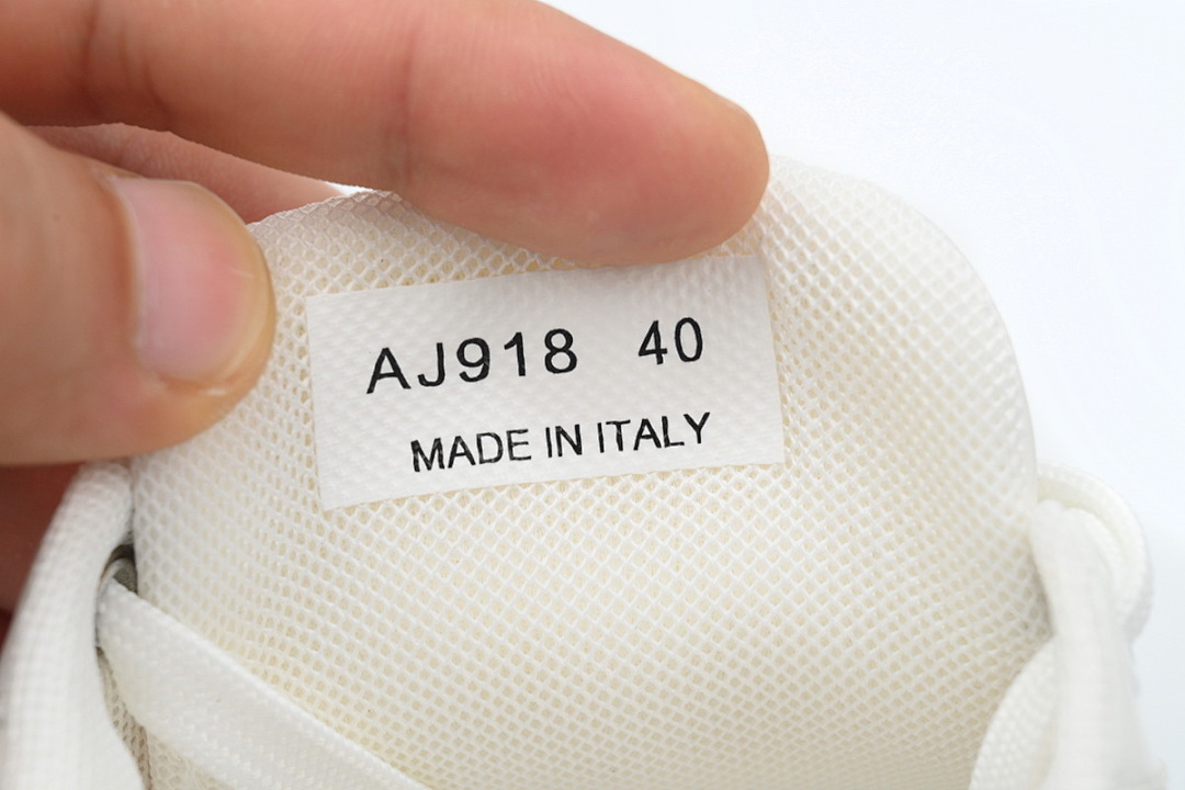 FC God Batch Prada White Leather Low-Top