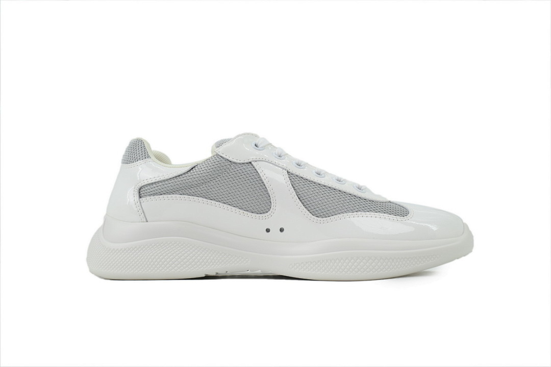 FC God Batch Prada White Patent & Grey Mesh