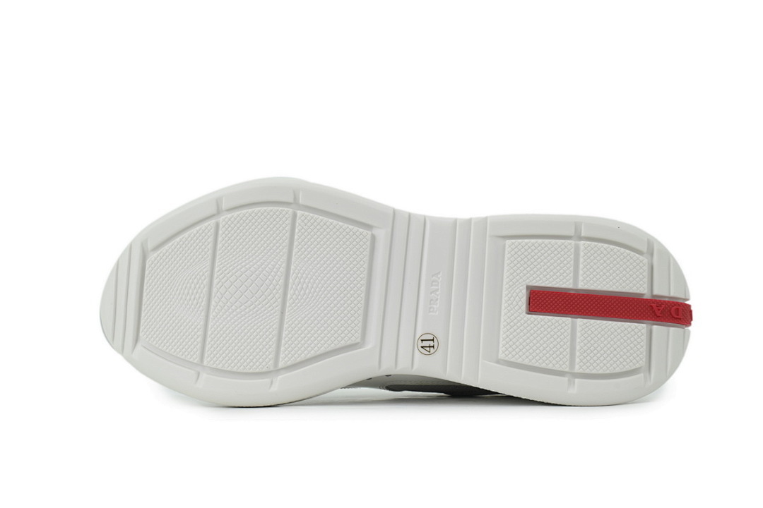 FC God Batch Prada White Patent & Grey Mesh