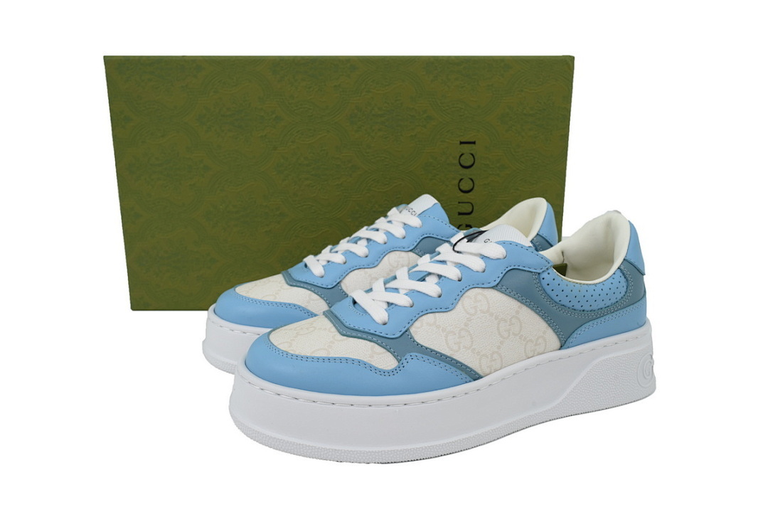 FC God Batch Gucci Light Blue & Beige GG Platform