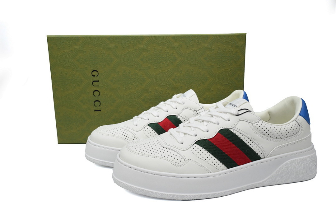 FC God Batch Gucci White Leather Chunky Low-Top 