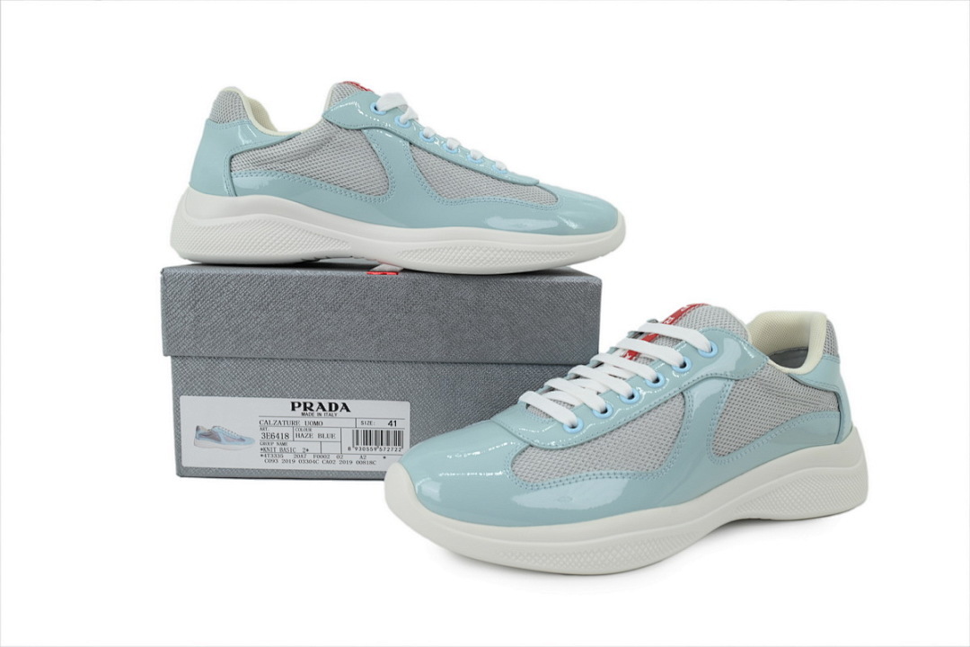 FC God Batch Prada Light Blue Patent & Mesh 