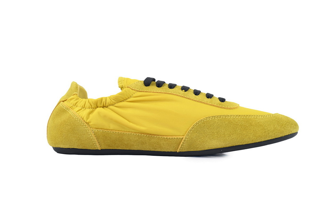 FC God Batch Prada Yellow Low-Top Sneakers —Bold & Vibrant Style