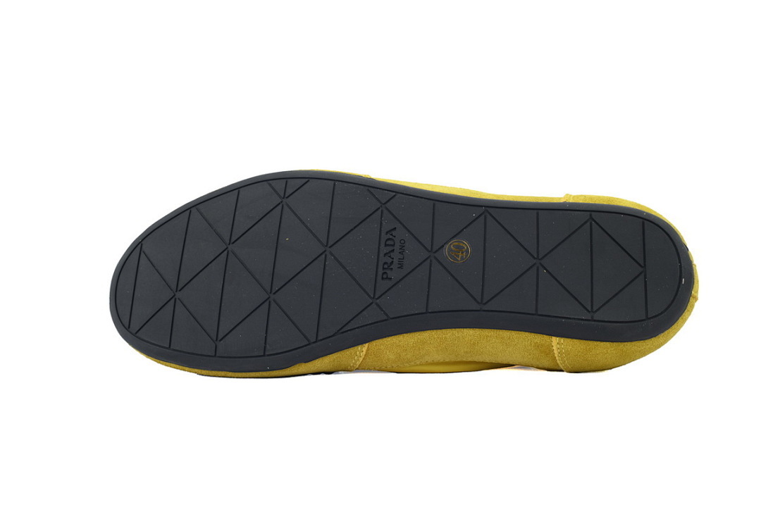 FC God Batch Prada Yellow Low-Top Sneakers —Bold & Vibrant Style