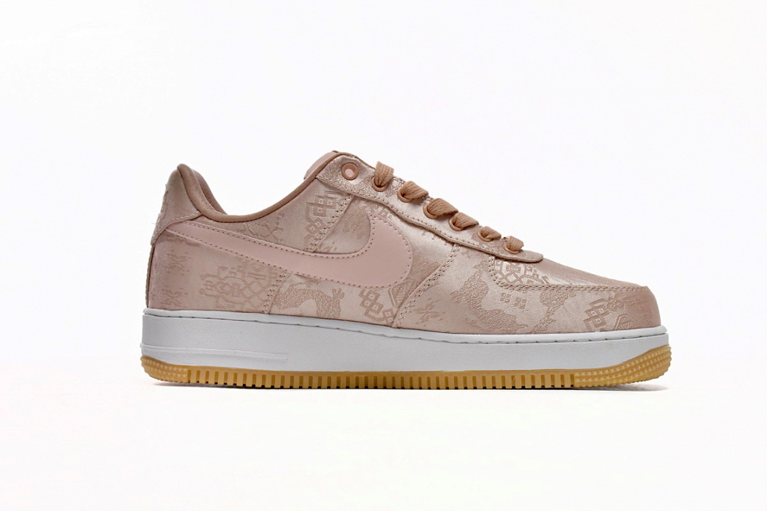  CLOT x Nike Air Force 1 Low Premium Rose Gold Silk CJ5290-600