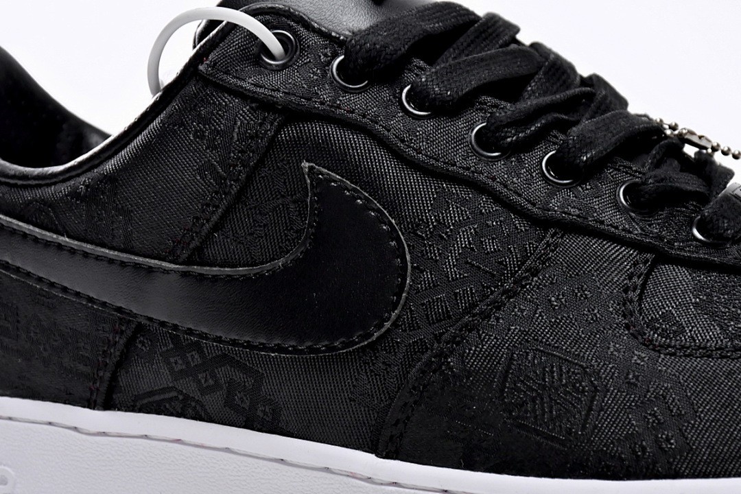  Fragment Design x CLOT x Nike Air Force 1 Low Black Silk CZ3986-001