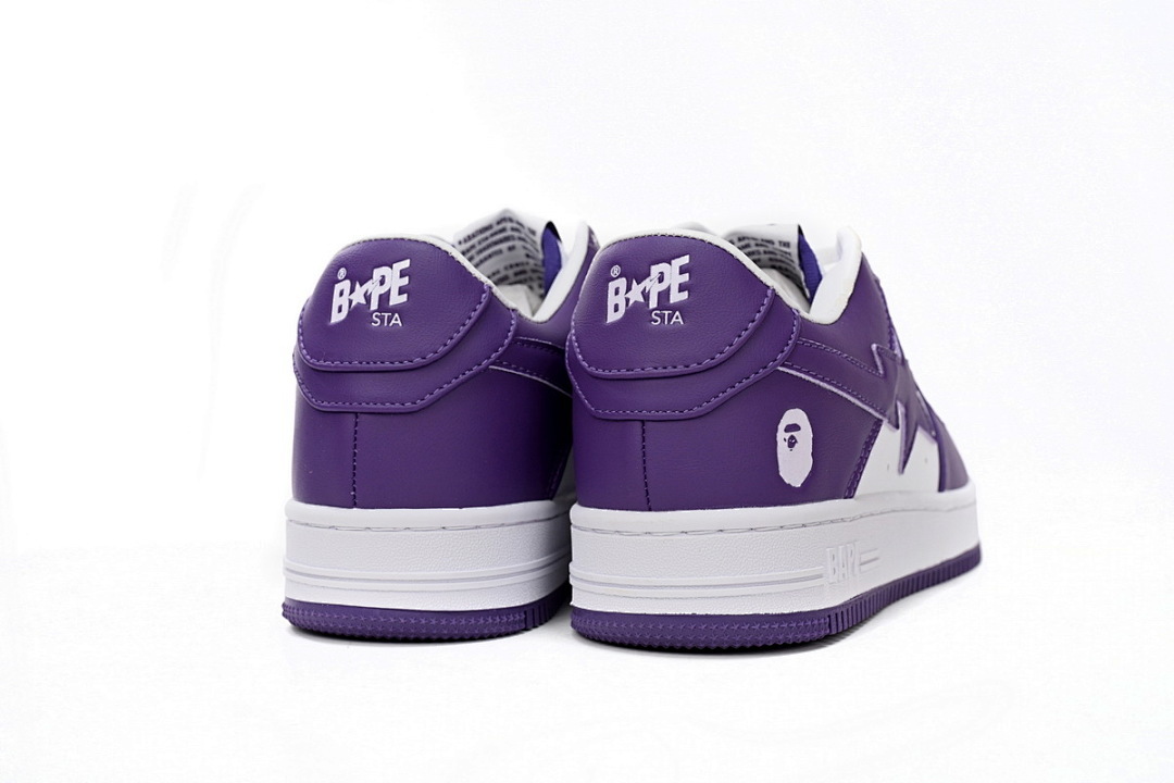 A Bathing Ape Bape Sta Low White Purple 1170 0191 007 