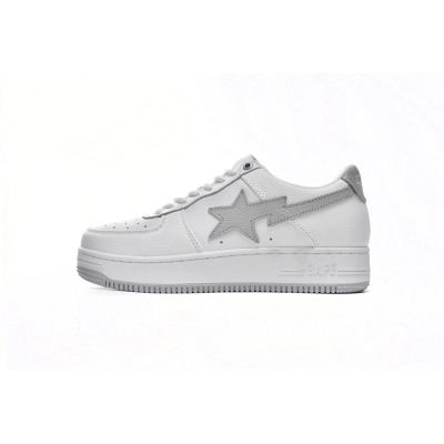 A Bathing Ape Bape Sta Low White Grey 1H73-191-921  01